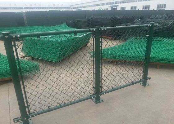 El PVC ISO14001 cubrió el alambre Mesh Diamond Chain Link Fence