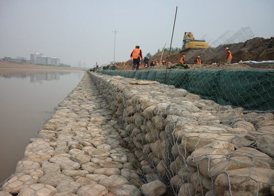 Cestas de alambre tejidas de Gabion de la caja de Gabion para la cerca de piedra System de Gabion