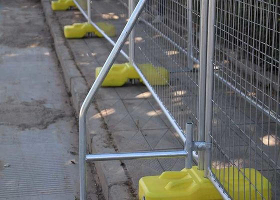 2.1*2.4m Construcción móvil sitio galvanizado en caliente Australia paneles temporales de vallas