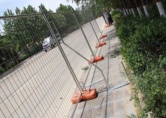 2.1*2.4m Construcción móvil sitio galvanizado en caliente Australia paneles temporales de vallas