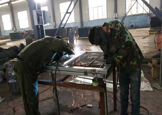 Decoración de jardín de baja 3D alambre de acero galvanizado cubierto cerca en Sliver