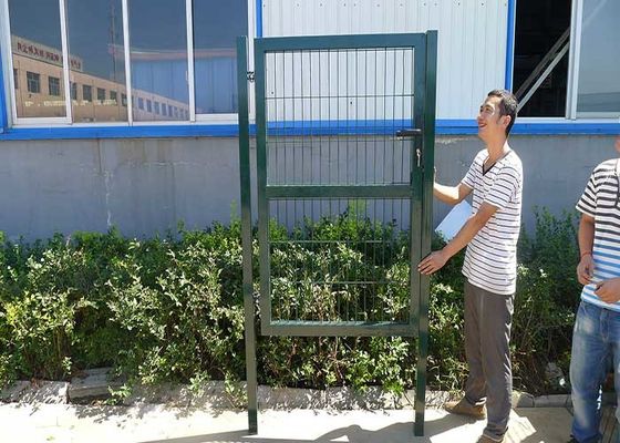 Decoración de jardín de baja 3D alambre de acero galvanizado cubierto cerca en Sliver