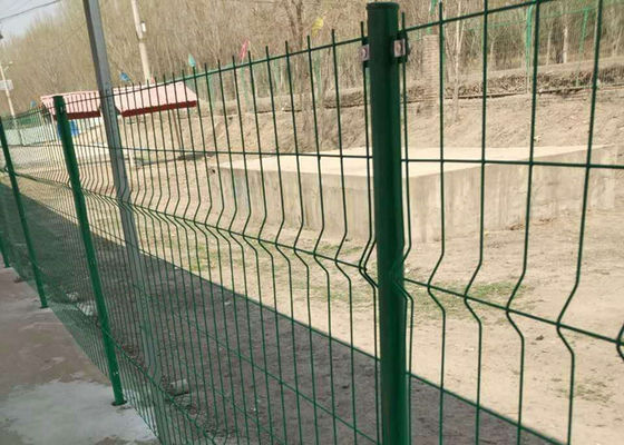 El PVC cubrió la cerca With Round Post del panel 3d de 50*200m m