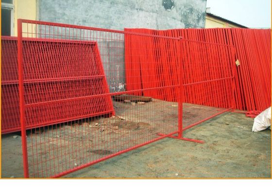 Estándar del mercado estadounidense 6 x 12 pies galvanizados temporarios de cadena de enlace de vallas para el sitio de construcción