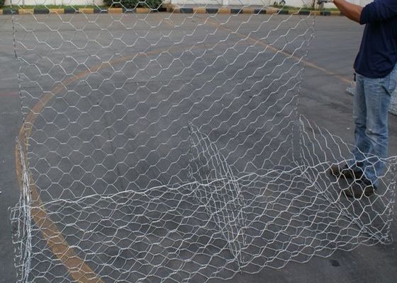 Caliente hexagonal de Galv y de Galf sumergido galvanizó la caja tejida de Gabion