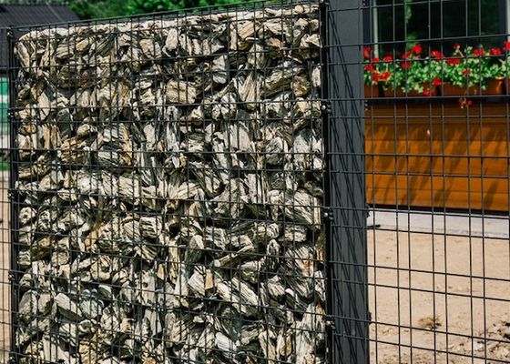 ISO14001 galvanizó a Gabion soldado con autógena Mesh Basket