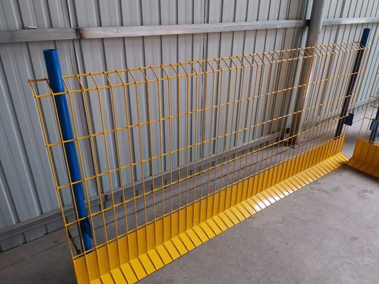 Construcción de alta seguridad Barreras de protección de borde de 4.0 mm Prevención de caídas recubiertas en polvo