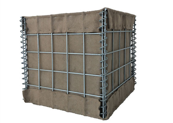 pared soldada con autógena 75mmx75m m de la ráfaga de la barrera de Gabion Hesco