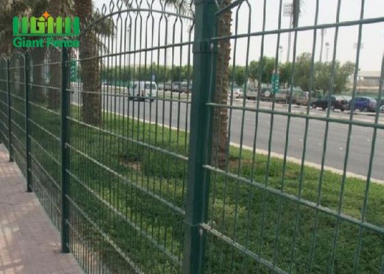 El PVC cubrió el alambre doble Mesh Fencing de los 2*2.5m para la carretera