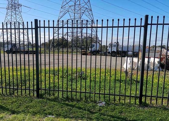 Fence de material de tubo de acero fácil de ensamblaje Q195 o Q235 para la protección de la granja hogar jardín