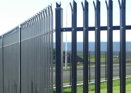 H3600mm pulverizan la cerca revestida de la palizada del metal
