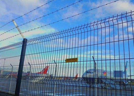 El poste 3D de Y soldó con autógena el cercado de la seguridad aeroportuaria de 20x20m m