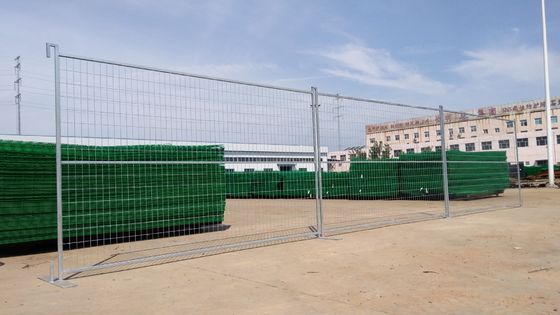 Estándar del mercado estadounidense 6 x 12 pies galvanizados temporarios de cadena de enlace de vallas para el sitio de construcción