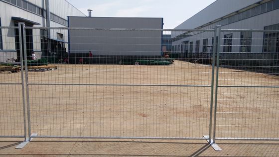 Estándar del mercado estadounidense 6 x 12 pies galvanizados temporarios de cadena de enlace de vallas para el sitio de construcción