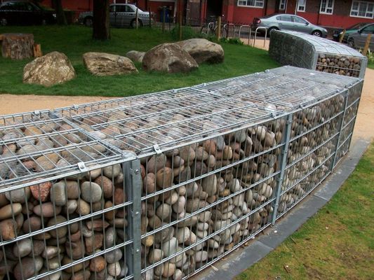 Muro de contención galvanizado decoración de encargo de la caja de Gabion