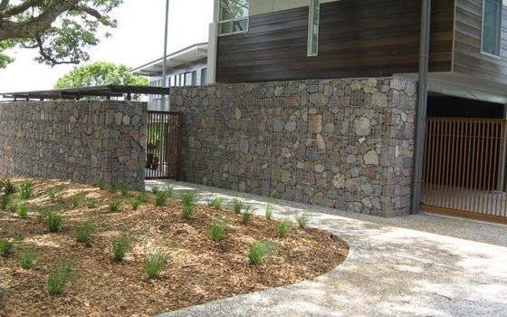 Muro de contención galvanizado decoración de encargo de la caja de Gabion