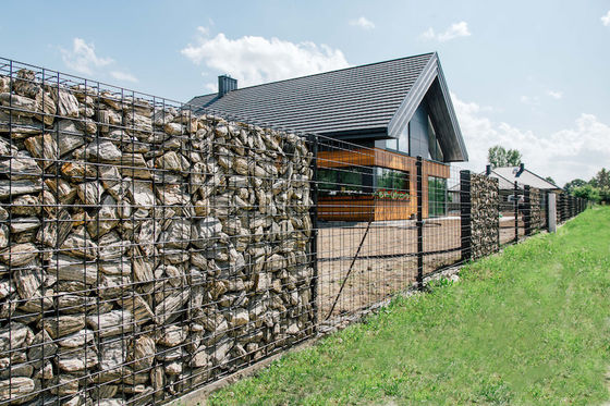 agujero Mesh Square Welded Gabion Box de 50*100m m para el río