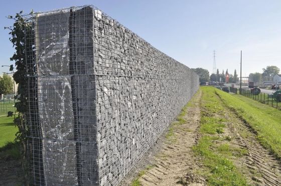 agujero Mesh Square Welded Gabion Box de 50*100m m para el río