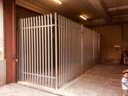 Spiked Top Steel 1200mm High Palisade Security Fencing