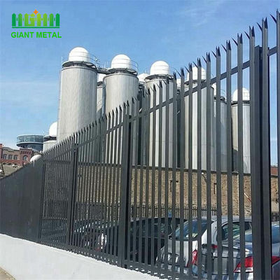 Spiked Top Steel 1200mm High Palisade Security Fencing