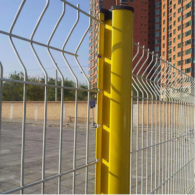 Rejilla de alambre soldado curvado y sumergido en caliente 3d triángulo curvado curvado