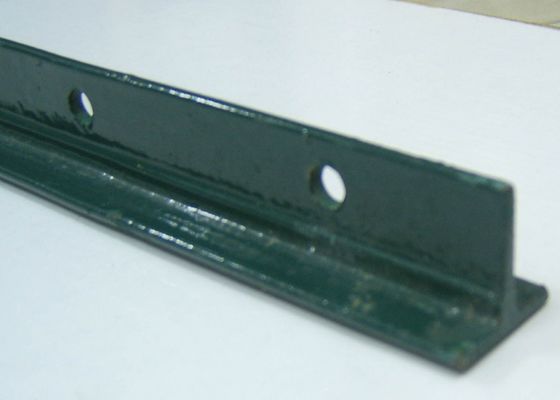 poste del metal T del verde los 6ft de la pintura de los 0.95lb/Ft para cercar