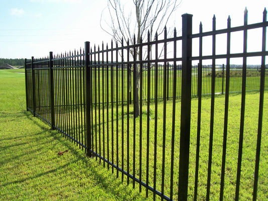 Cerca de acero ornamental del hierro labrado del jardín residencial el 1.23m