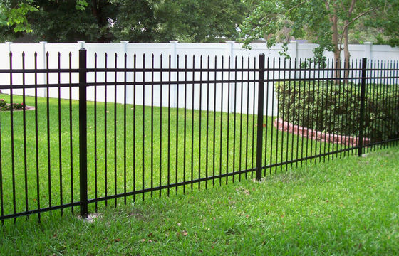 Cerca de acero ornamental del hierro labrado del jardín residencial el 1.23m