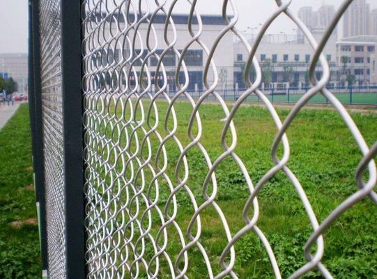 9 Pvc Diamond Mesh Fencing del poste los 6ft los 7ft 8ft del indicador 3m m