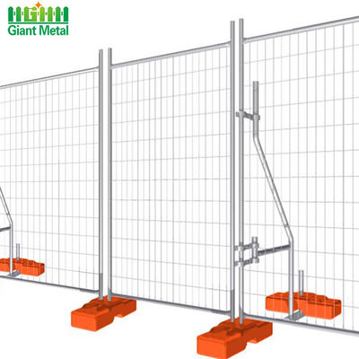 Cerca temporal galvanizada alto portátil Panel de Australia 6x12 los 2.1m