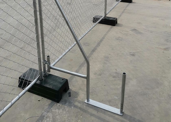Emplazamiento de la obra temporal de la altura de 7 pies que cerca caliente sumergido galvanizado con la malla de la alambrada