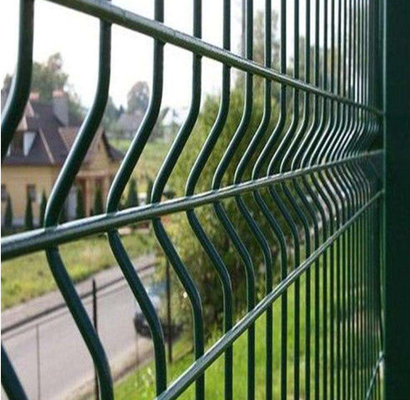 la cerca 3d de los 4ft galvanizó el poste soldado con autógena de la ronda de 50 * 200 milímetros
