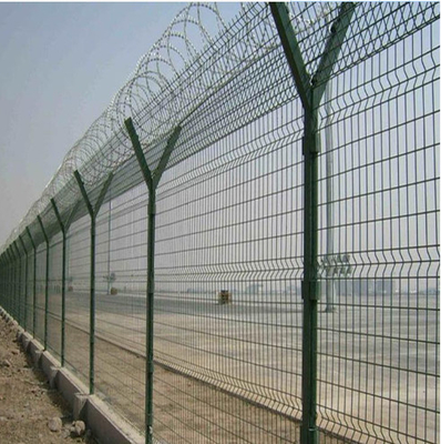 V galvanizado Mesh Security Fencing Welded Wire Mesh Panel Airport
