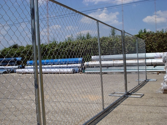 Proyectos civiles Diamond Chain Link Fence American 3m m temporales de la construcción de la seguridad