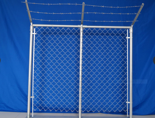 Caliente sumergido galvanizó el agujero del alambre 60*60m m de Diamond Chain Link Fence 2.5m m