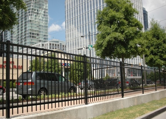 Acero superior plano residencial comercial de D Pale Welded Wire Garden Fence