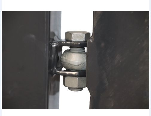 Cercas metálicas galvanizadas por inmersión en caliente de una hoja de una sola puerta de 0,9 m de ancho