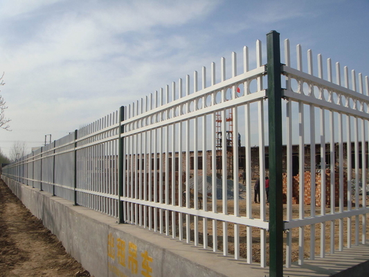 Panel de valla de acero forjado de acero forjado de PVC revestido y galvanizado fácilmente ensamblado para piscina personalizada